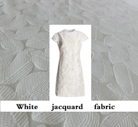 fashion rice white jacquard brocade brocade coat coat jacket fabric diy tailor cloth