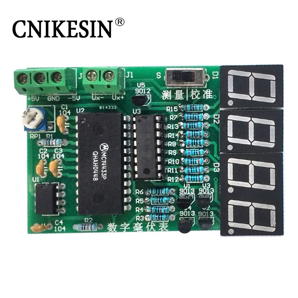 CNIKESIN Diy электронные детали и компоненты навыки обучение цифровой милливольтметр