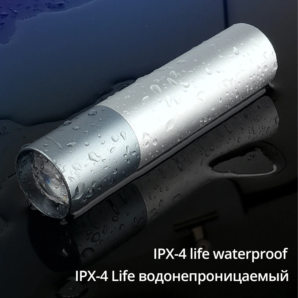 USB Перезаряжаемый простой Креативный светодиодный фонарик из алюминиевого сплава с 3 режимами освещения фонарь 200 метров дальность освещения