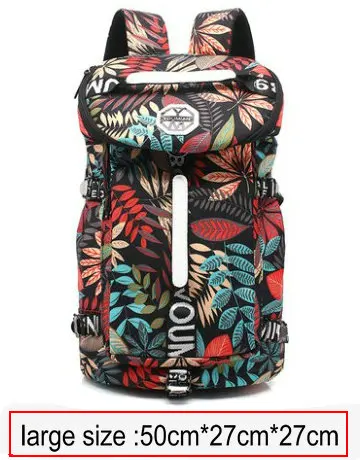 large red 36L дорожный рюкзак для ноутбука, женский рюкзак, школьные сумки для девочек-подростков, цветочный принт, rugzak back pack kippling, женский рюкзак - Цвет: large red