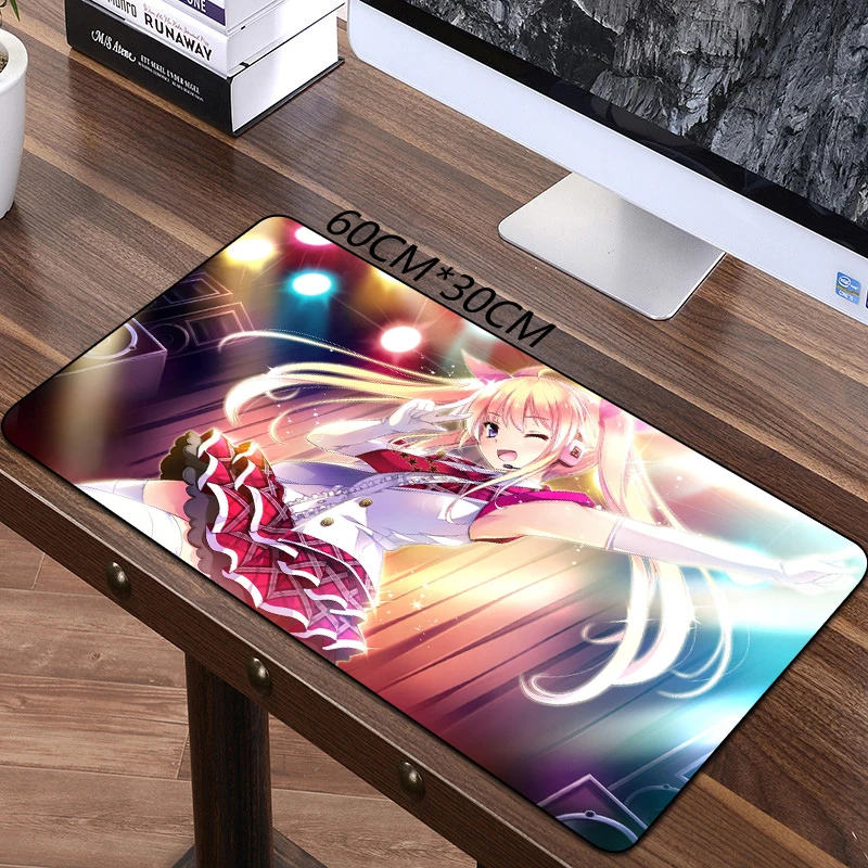 FFFAS Большой 60x30 см офисный коврик для мыши Коврик для Мыши Pad Игры Геймер игровая игровые коврики и чехлы Compute аниме накладка на стол для планшетного компьютера Тетрадь