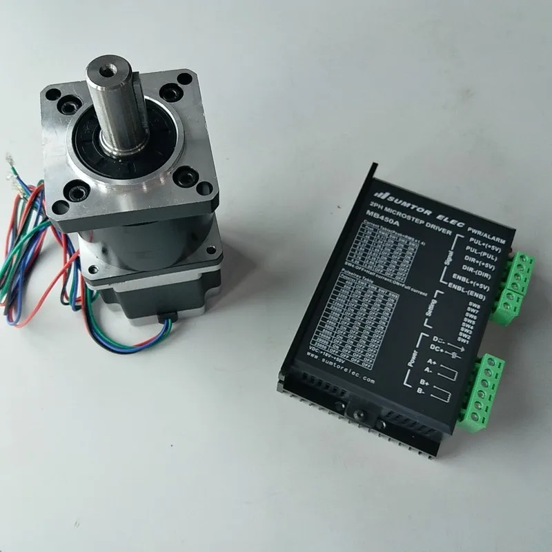 10:1 Соотношение NEMA23 двигатель 2.2NM 320Oz in 3A 4 провода наборы драйверов шаговый с