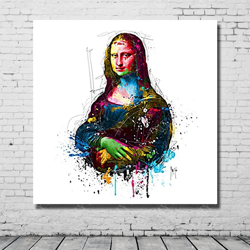 Новый дизайн картина маслом изображающая фигуру Улыбка Моны Лизы Знаменитые