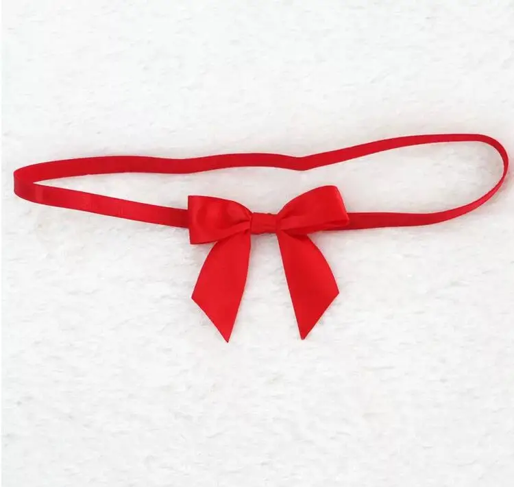 

300pcs DHL free shipping Christmas Ribbon Bow Red Stretch Loops Elastic Ribbon w/Bow forStationery, Jewelry Boxes & Gift Boxes