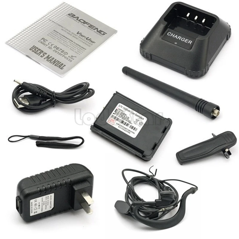 BaoFeng UV-3R Plus UV3R портативная рация, радиоприемник, VHF UHF двухдиапазонный двухсторонний радиоприемник, мини CB, FM радио, домофон