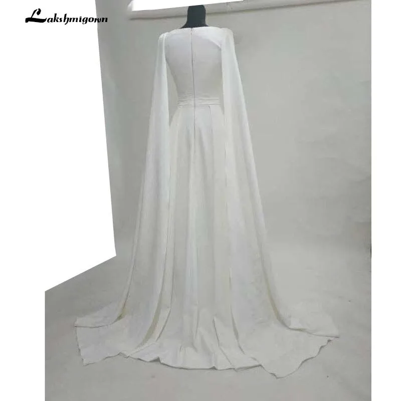 Чисто белые вечерние платья Хорошо напечатанные с накидкой знаменитостей