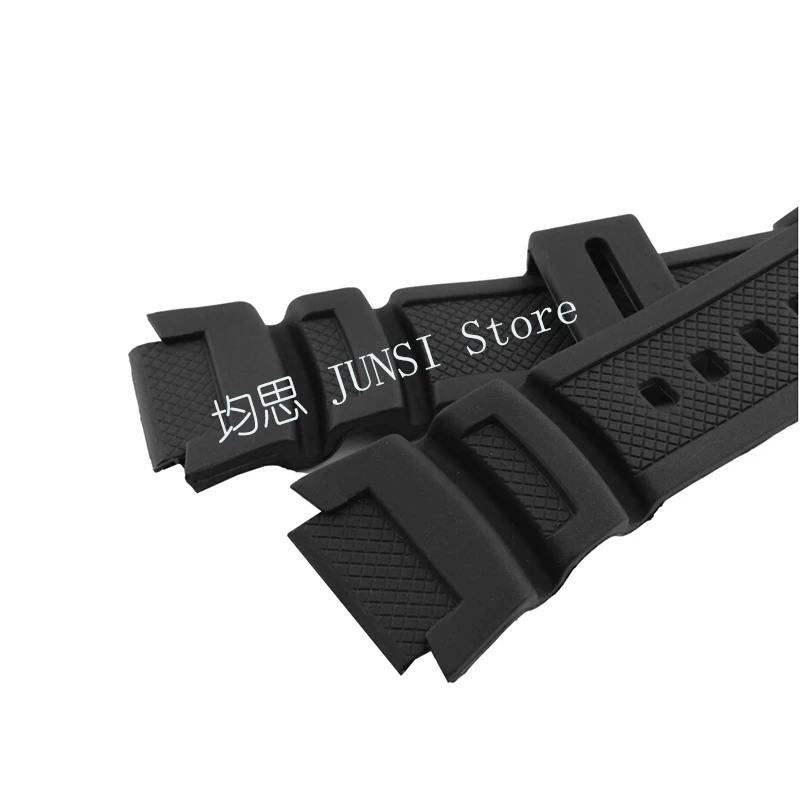 Ремешок UYOUNG для часов черный силиконовый резиновый браслет мужчин|watchband for