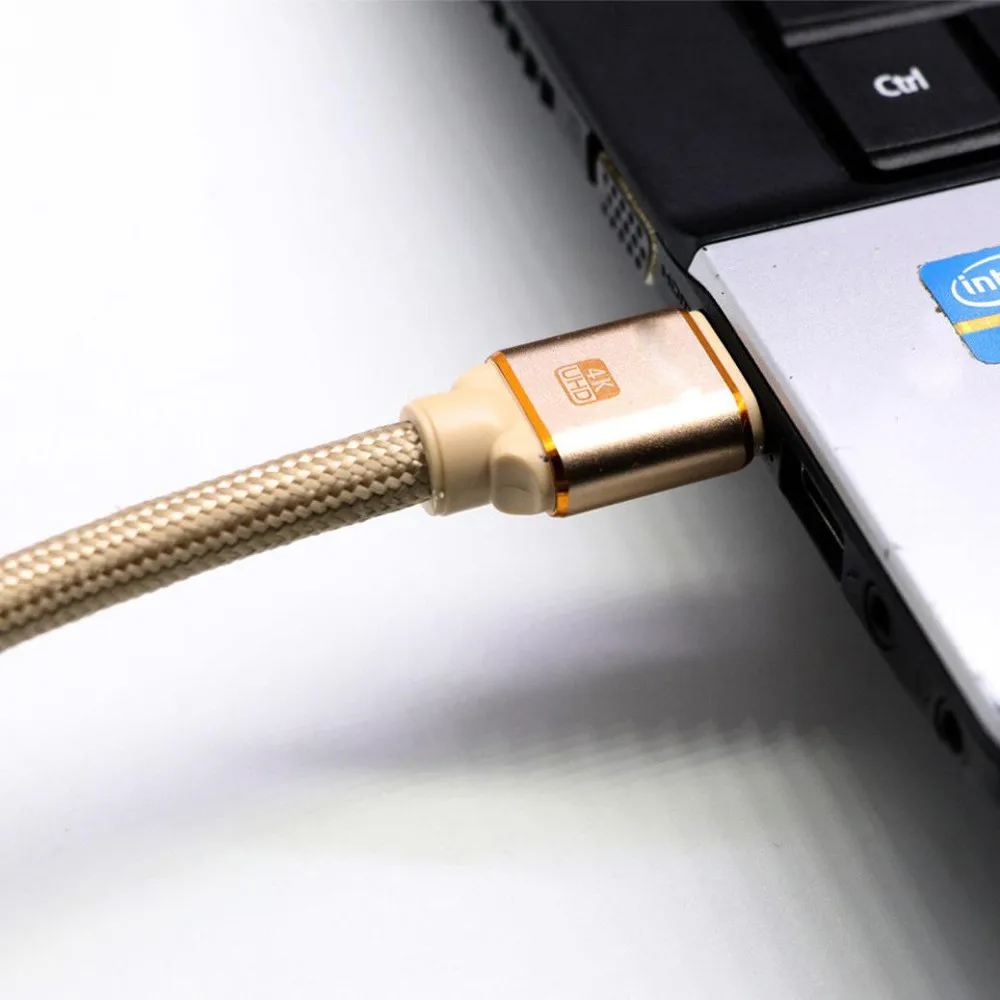 1 м 3 5 Ультра HD HDMI 19 штырьков Male мужской золотой кабель v2.0 высокоскоростной + Ethernet