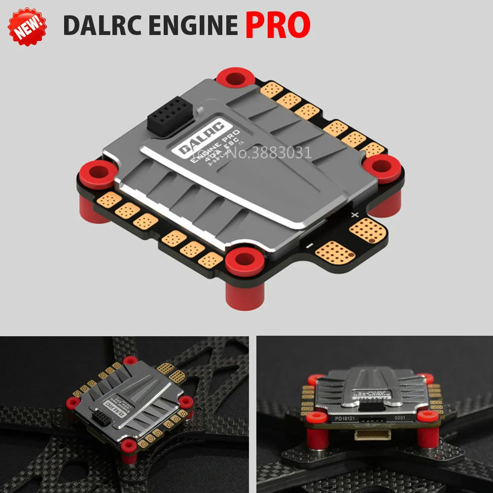 DALRC ENGINE PRO 40A ESC 4 в 1 3 5S blheli _ 32 Brushless DSHOT1200 Ready w/ 5V BEC обновленная версия для гоночного