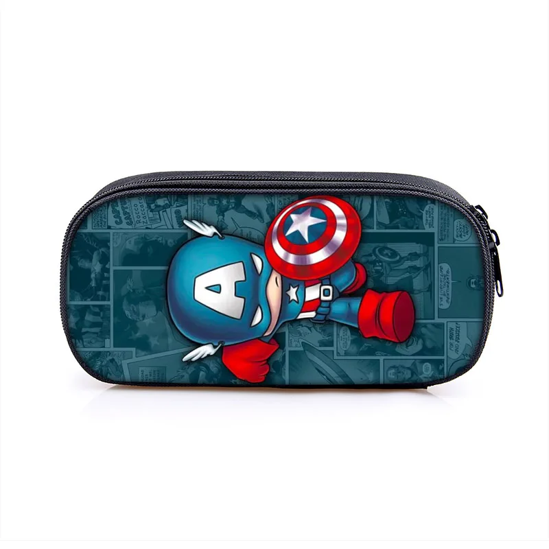 1pc pencil bag 6 16 дюймов супер герой детские школьные сумки ортопедический Рюкзак Дети школьные мальчики девочки Mochila Infantil сумки с рисунком - Цвет: 1pc pencil bag 6