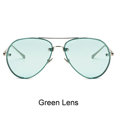 Green Lens Солнцезащитные очки для женщин и мужчин, брендовые, дизайнерские, градиентные, коричневые, градиентные, UV400, аксессуары, X3027 - Цвет линз: Green Lens