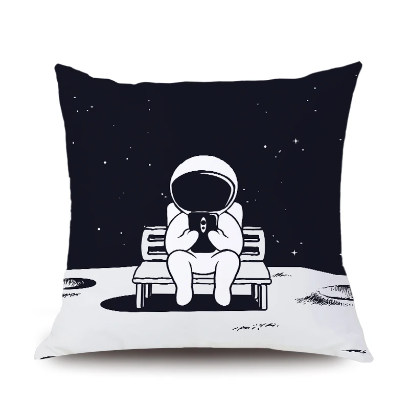 Наволочка персиковый кожа вельвет космический объятия солнечной системы