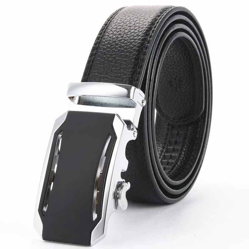2018 модный новый мужской повседневный деловой кожаный ремень с металлической