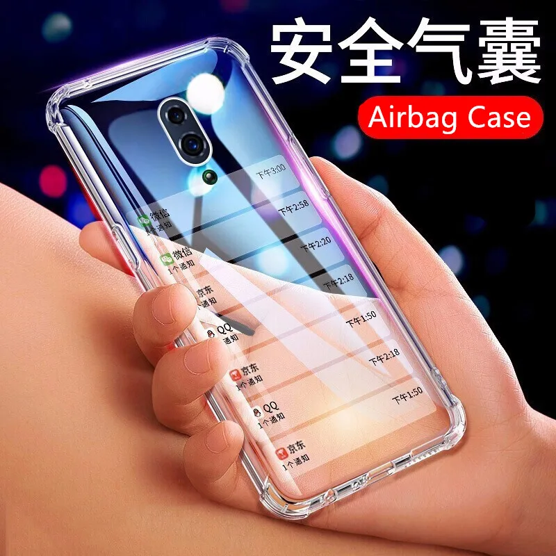 Противоударный чехол-бампер для OPPO Reno 10x Zoom F11 AX7 R17 R15 Pro A9 RX17 Neo AX5 чехол с воздушной