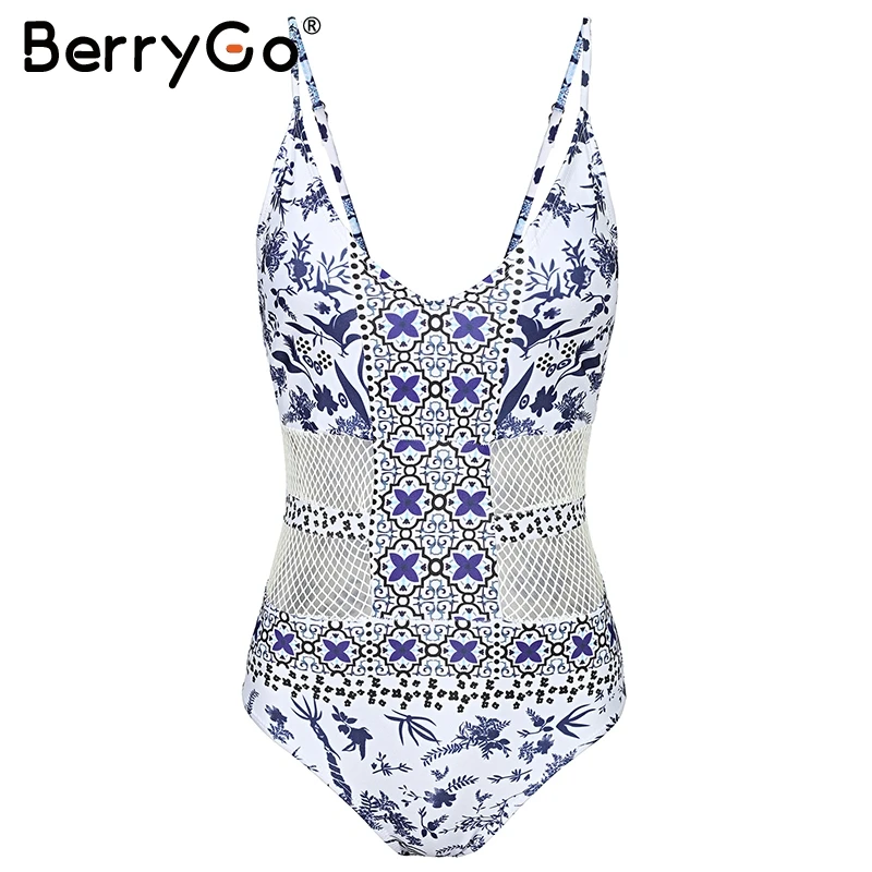 BerryGo открытая спина сексуальный купальник женский Повседневный на бретельках