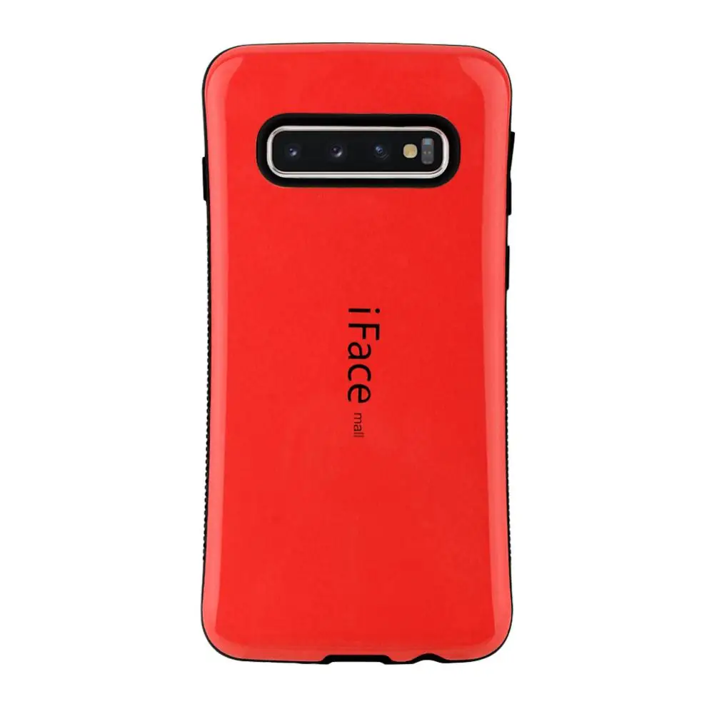 Красный IFace Mall для samsung Galaxy S10 S10 Plus, чехол, противоударный, броня, роскошный чехол, TPU, жесткий, PC, гибридный, задняя крышка, чехол для телефона - Цвет: Красный