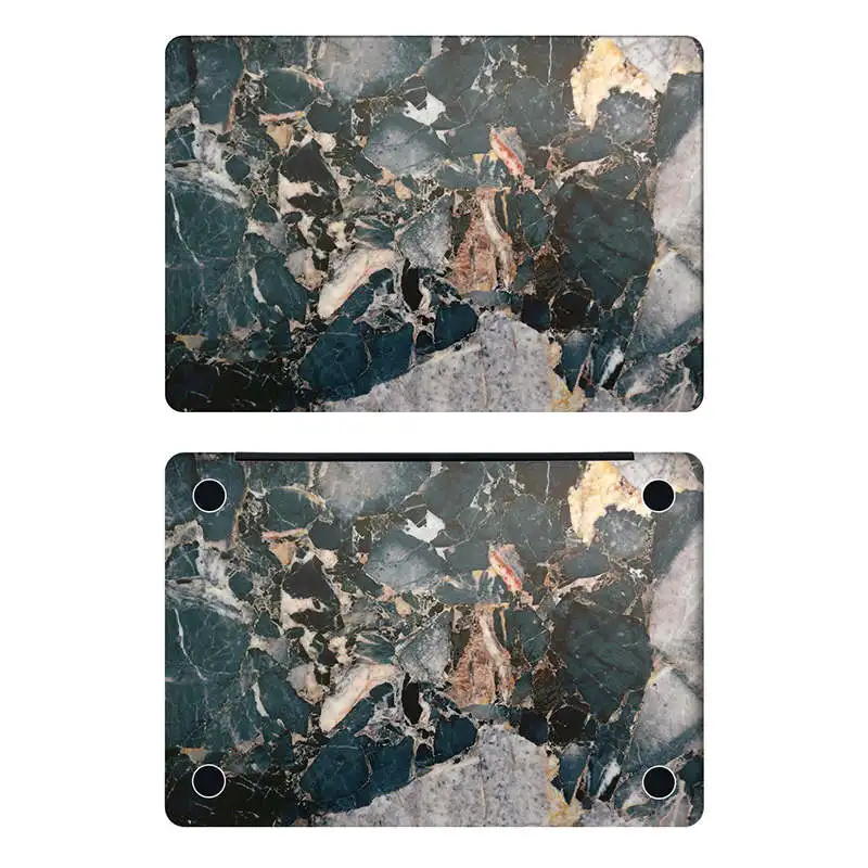 Смешанная мраморная текстура наклейка для ноутбука Apple Macbook Air Pro retina 11 12 13 15,6 дюймов Поверхность книга Mac ноутбук Полное покрытие кожа - Цвет: AD side