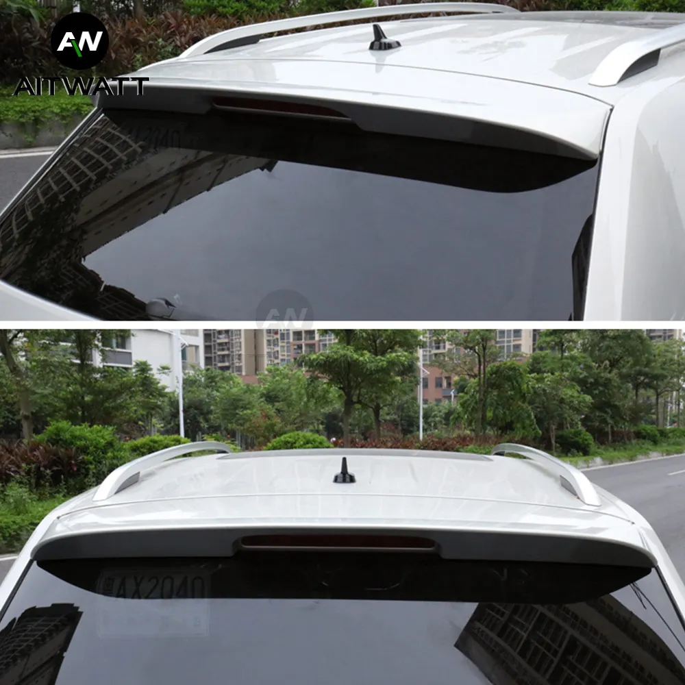 Черный спойлер для Volkswagen VW Atlas Teramont 2017 2018 Неокрашенный праймер задний багажник