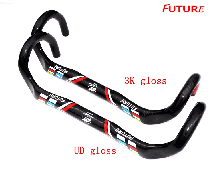 FUTURE carbon fiber bicycle handlebar road cycling highway bike drop bar 31.8* 400/420/440mm bicycle parts bent handlebar