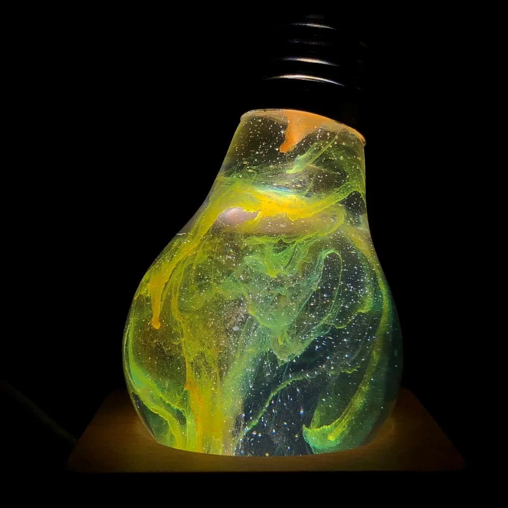 EP LIGHT Table Lamps Cosmos Effect Galaxy LED 3D Lighting Bulbs Bedside Cafe Christmas handcrafted Night Light USB/US Plug | Освещение