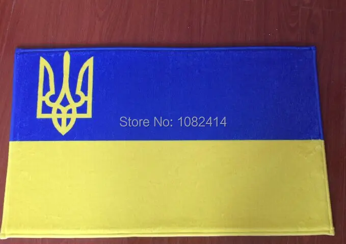 Украинский национальный флаг коврик / дверь мат с анти-скольжения домой декор 50 x