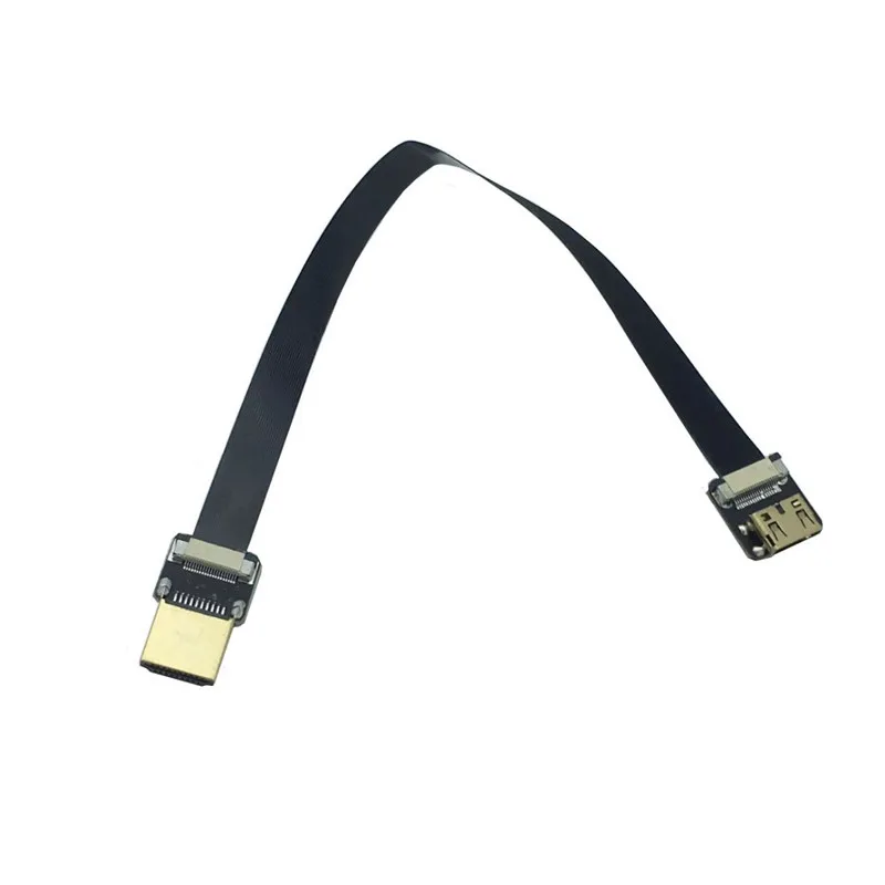 FPV Mini HDMI-совместимый Женский к штекер FPC плоский кабель для мультикоптера