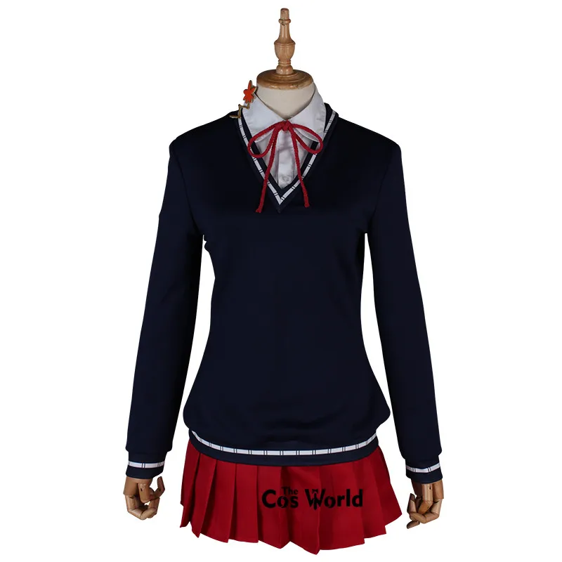 Школьная форма Love Live Sunshine Aqours Kurosawa Dia с красным Кленовым листом рубашка жилет