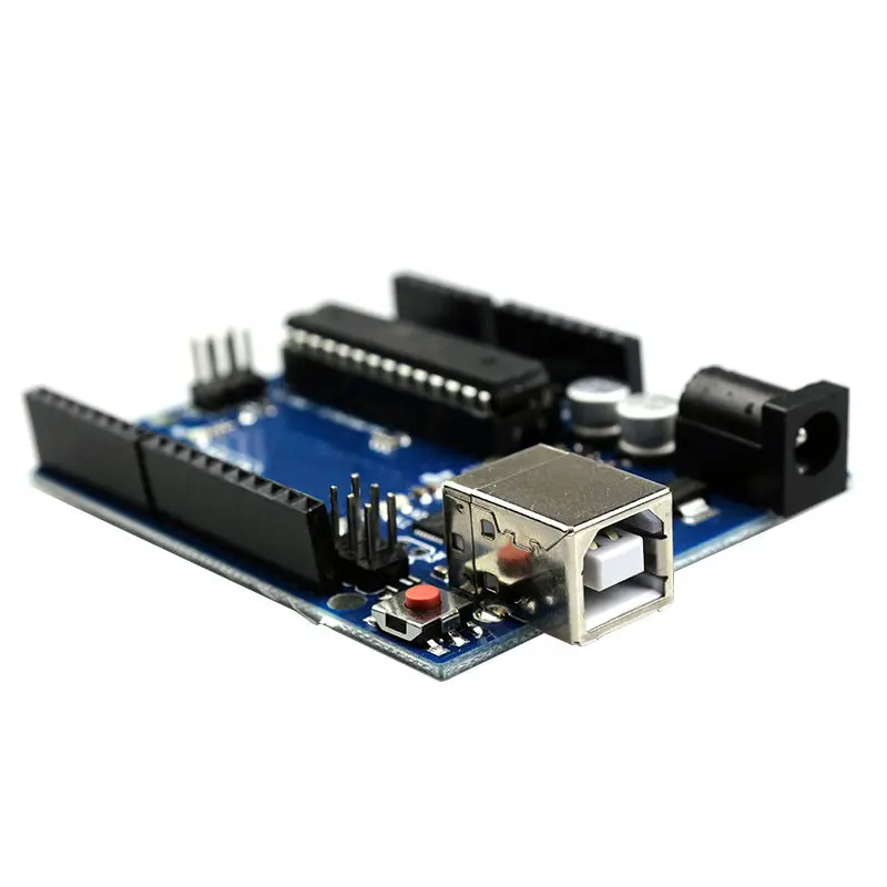10 шт./лот для UNO R3 MEGA328P с USB кабелем + официальная коробка Arduino UNO|uno r3|uno r3 unouno for arduino |