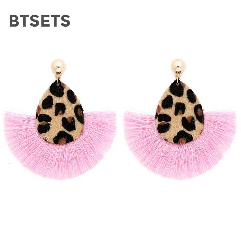 Дизайнерские серьги с кисточками для женщин оранжевые Разноцветные ручной