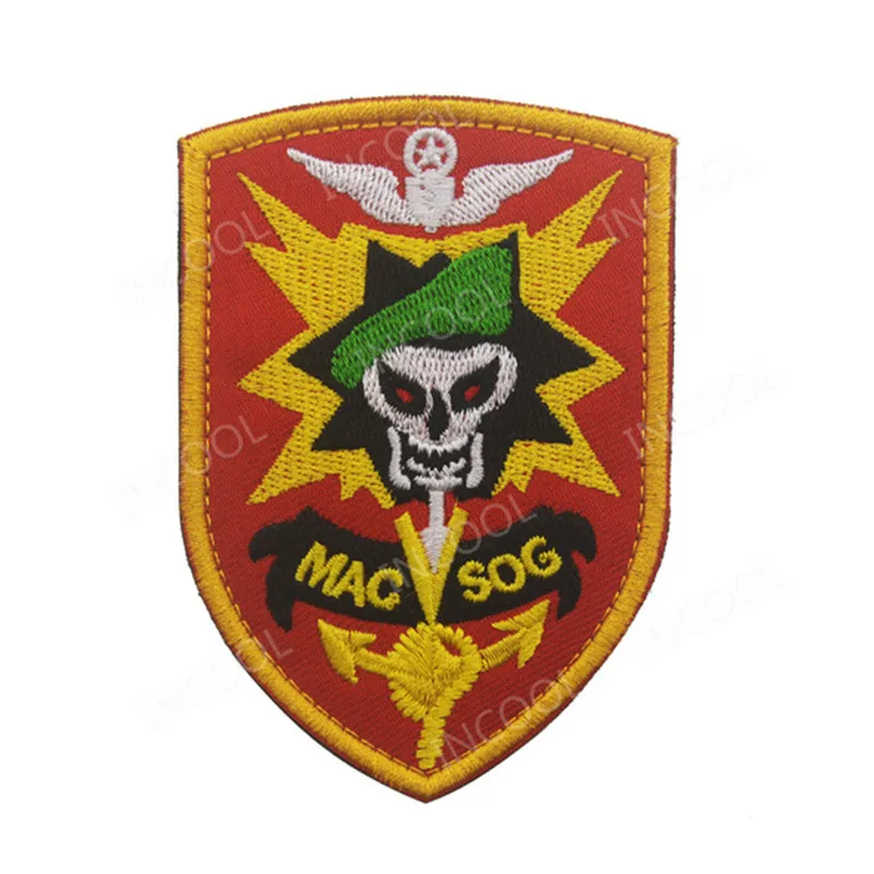 MACV SOG вышивка нашивка Тактическая Военная помощь команда патч эмблема значки