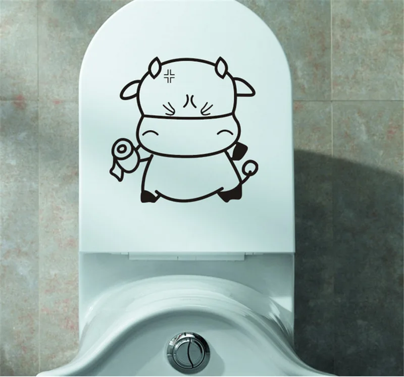 Бесплатная доставка наклейки для туалетной бумаги diy Съемные Виниловые