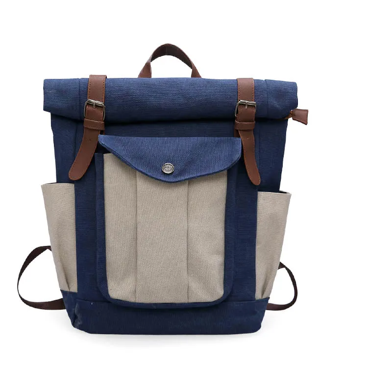 

2019 unisex backpack teenager boys and girls vintage casual travel backpack school student style large capacity canvas backpacks