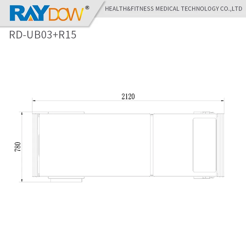 RD-UB03 + R15 raydow авто изменение Бумаги медицинской массажная кровать с 4 ролики |
