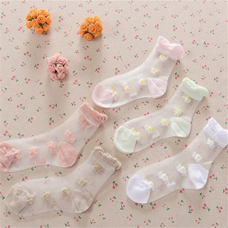 Детские гольфы с сеточкой kniekousen для детей chaussettes enfants носки оборками девочек CLL 134 3
