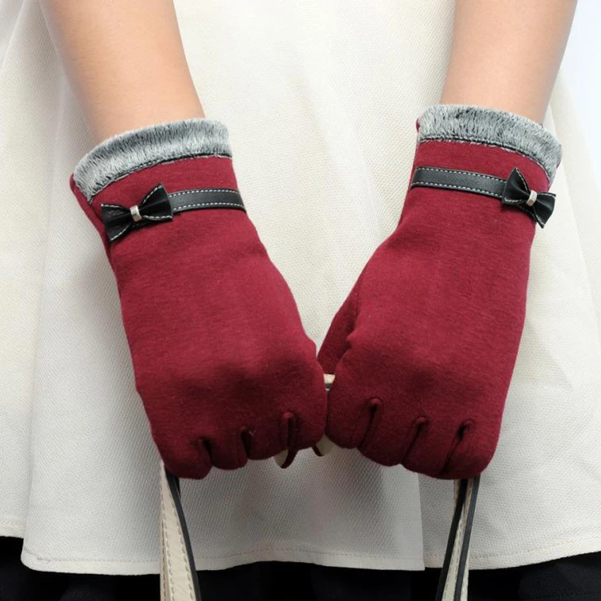 Новинка 2017 женские зимние модные теплые перчатки хлопковые из искусственной