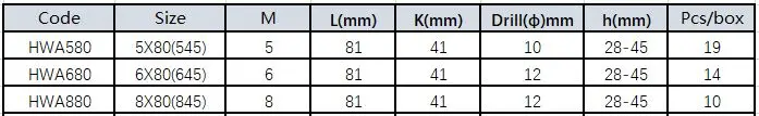M5/M6/M8x80 металлический анкер для пустотелых конструкций/усиленный якорь/изготовленные на станке крепления