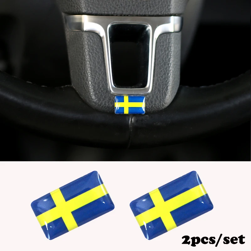 2 шт./компл. 3D наклейка на руль из эпоксидной смолы для Volvo V40 V60 S60L S80 XC80 XC90 |