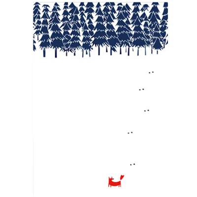 Скандинавский лес лиса холст живопись рандомные принты поп скандинавиа