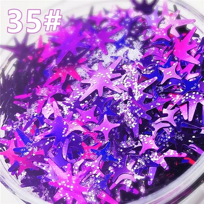 35 Ultrathin Sequins Nail Glitter Paillettes Irregular Rhinestone Eye Makeup Sequins Laser PET Sequin Nails Art Manicure Material - Цвет: 35