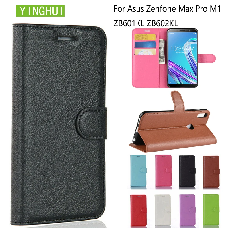 YINGHUI Cell phoen, чехол, высокое качество, флип, кожаный чехол для ASUS Zenfone Max Pro M1 ZB601KL ZB602KL, чехол-книжка с подставкой
