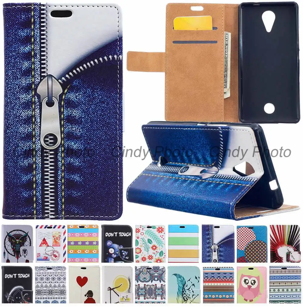 Для WIKO Томми Ретро ИСКУССТВЕННАЯ Кожа Флип Чехол Крышка Подставка Карты Кошелек