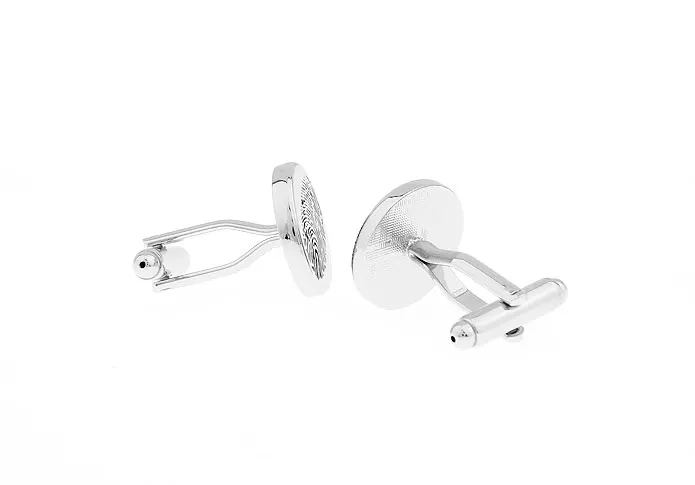 Запонки iGame с отпечатком пальца круглый дизайн латунный материал бесплатная