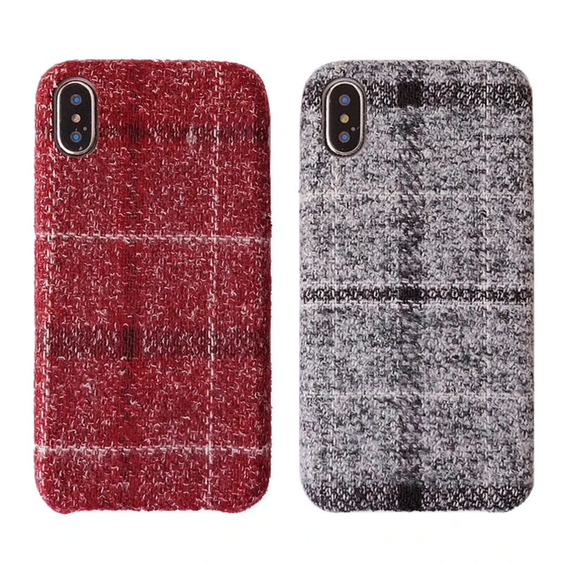KASONPAI ультра-тонкая ткань текстура мягкий чехол для iPhone XS MAX 7 6 6S 8 Plus X XR чехол Холст сетка узор чехол для телефона s Fundas