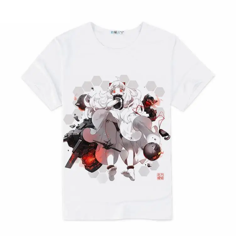 High-Q унисекс Kantai Collection мультфильм Yudachi футболка s Футболка Топ клей глубоководная