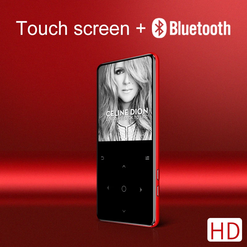 Bluetooth Сенсорный MP3 музыкальный плеер Bulit-in 8 ГБ и динамик тонкий Walkman костюм HD экран