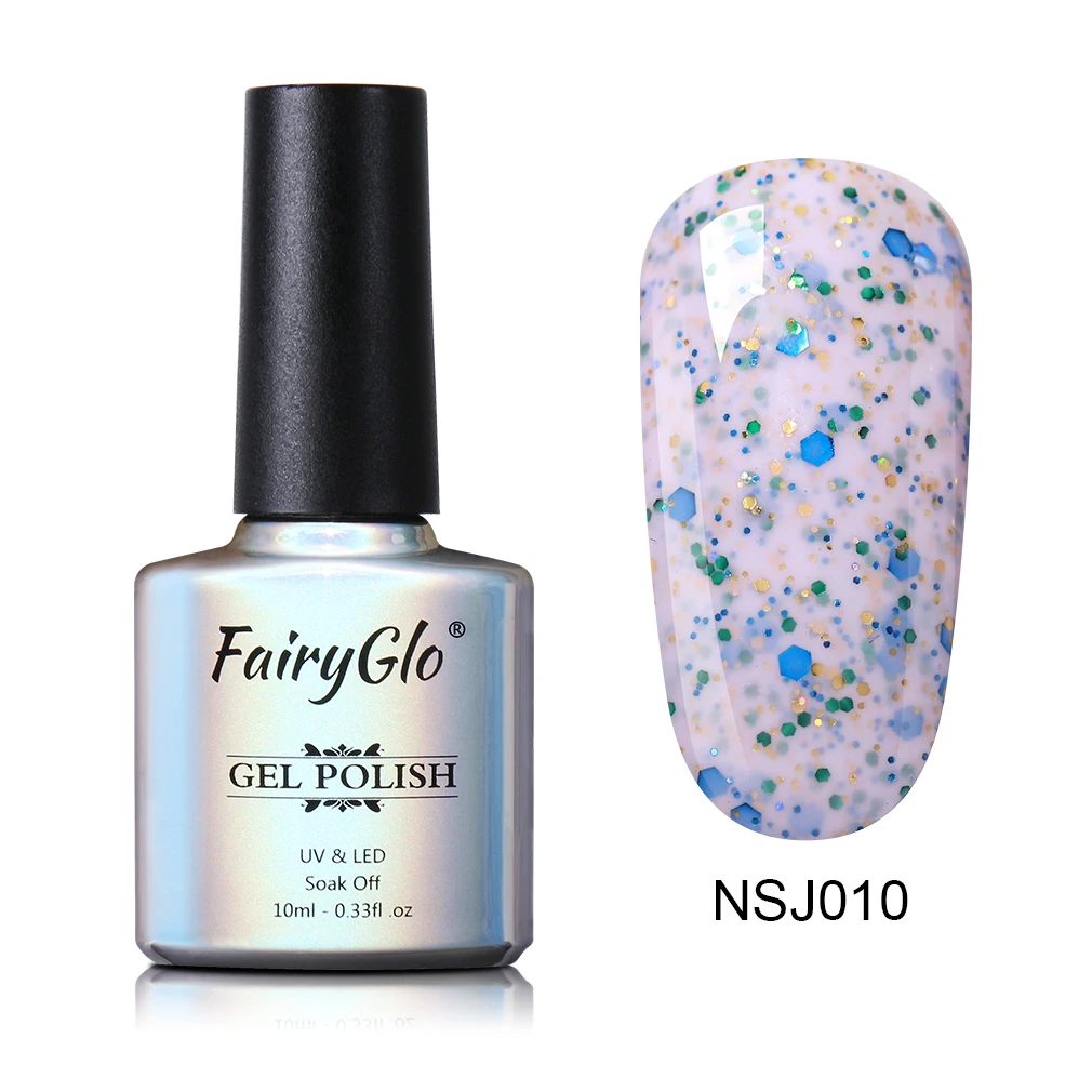 NSJ010 FairyGlo 10 мл сырный песок Гель-лак для ногтей замочить от длительного действия Гель-лак для маникюра УФ-гель для ногтей Полупостоянный лак - Цвет: NSJ010