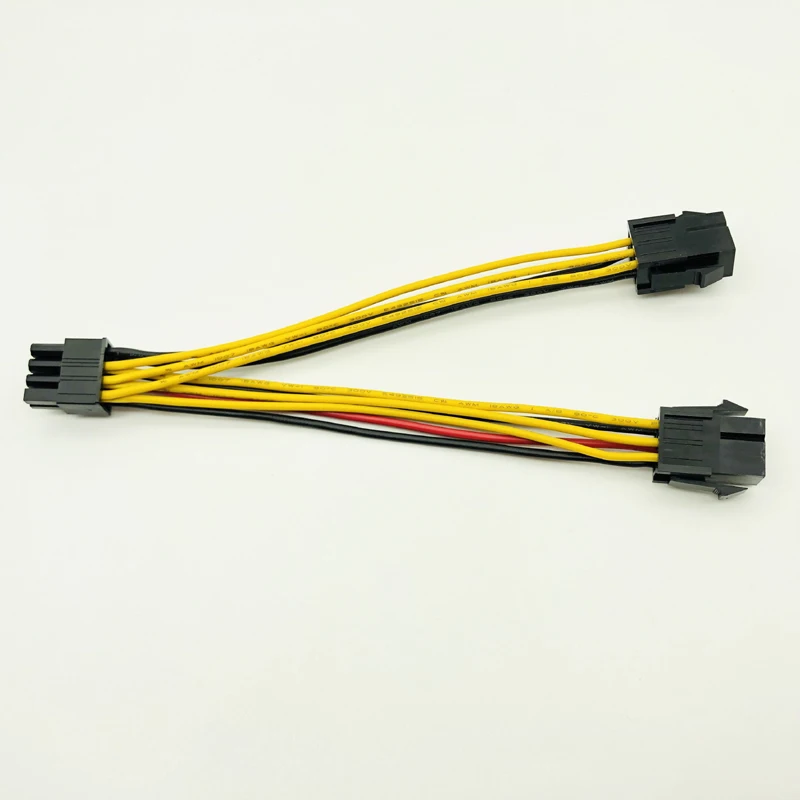 Компьютерный кабель H1111Z 15 см PCI Express E двойной 6Pin гнездовой до 8pin Male GPU видеокарта