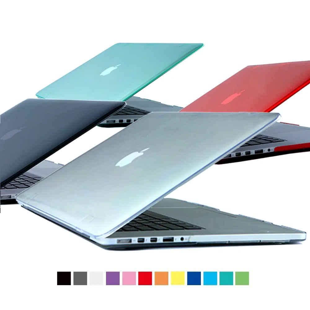 Прозрачный чехол для Macbook Air Pro Retina 11 12 13 15 с силиконовой клавиатурой ноутбука Mac Book