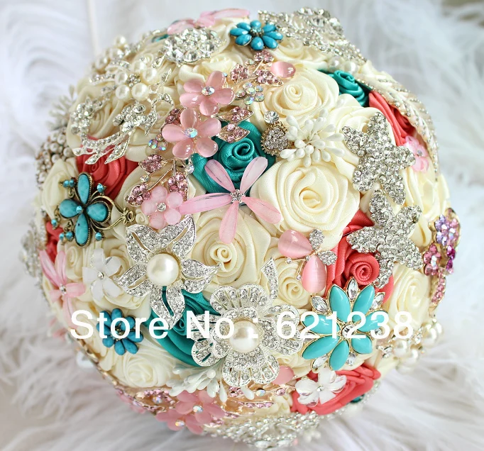 

Бесплатная доставка EMS, самые красивые цветы для невесты, тканевая брошь ручной работы, свадебный букет, украшения, зеленый и бежевый.