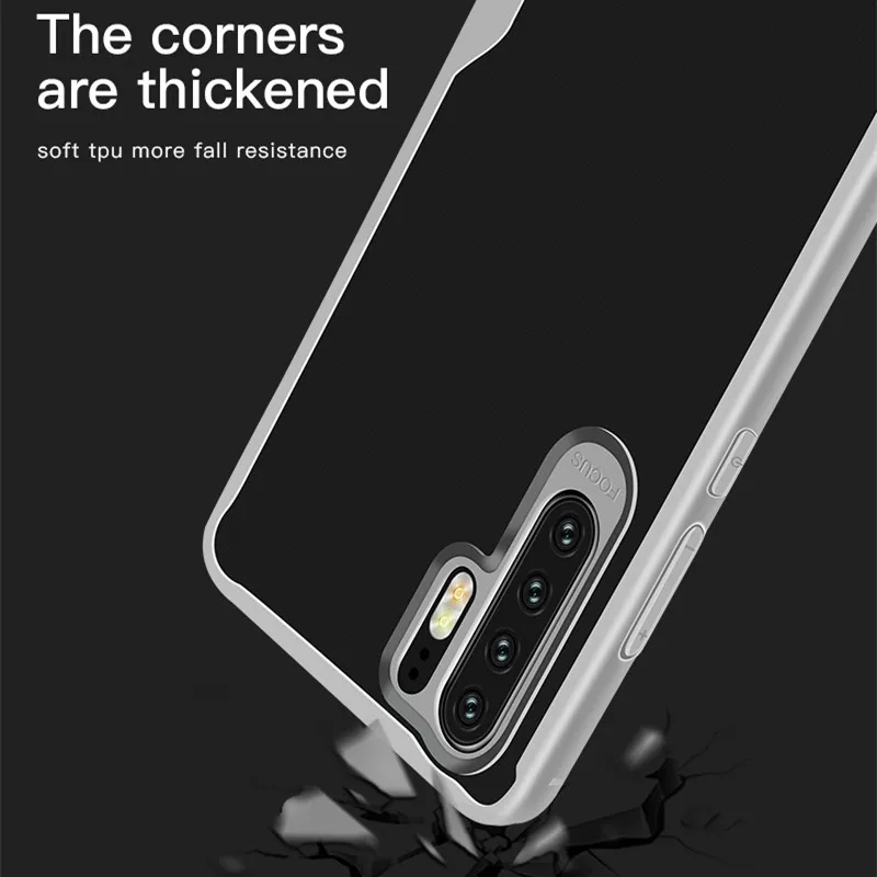 Чехол для телефона Huawei P30 Pro P20 Plus Lite P8 9 2017 P Smart 2019 Honor 8X 10Lite прозрачный Ударопрочный